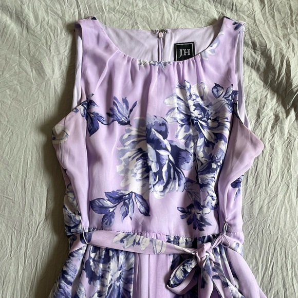 JH sleeveless purple flower maxi dress - Picture 6 of 9